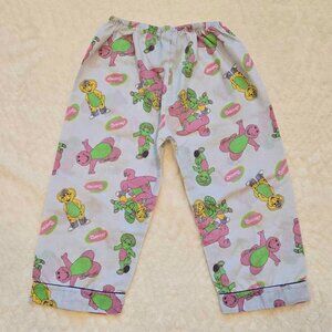Vintage Barney & Friends Kids Pajama Bottoms